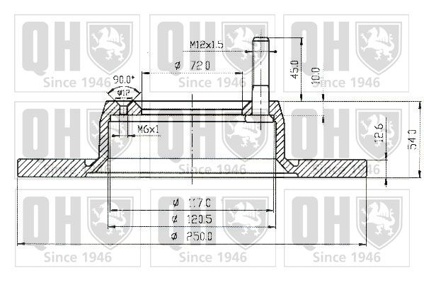 QUINTON HAZELL Тормозной диск BDC3209